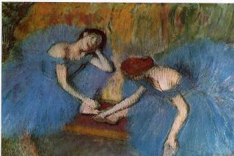 Degas E. “Blue Dancers.  Essay based on the painting by Edgar Degas “Blue Dancers Dancers in Blue”